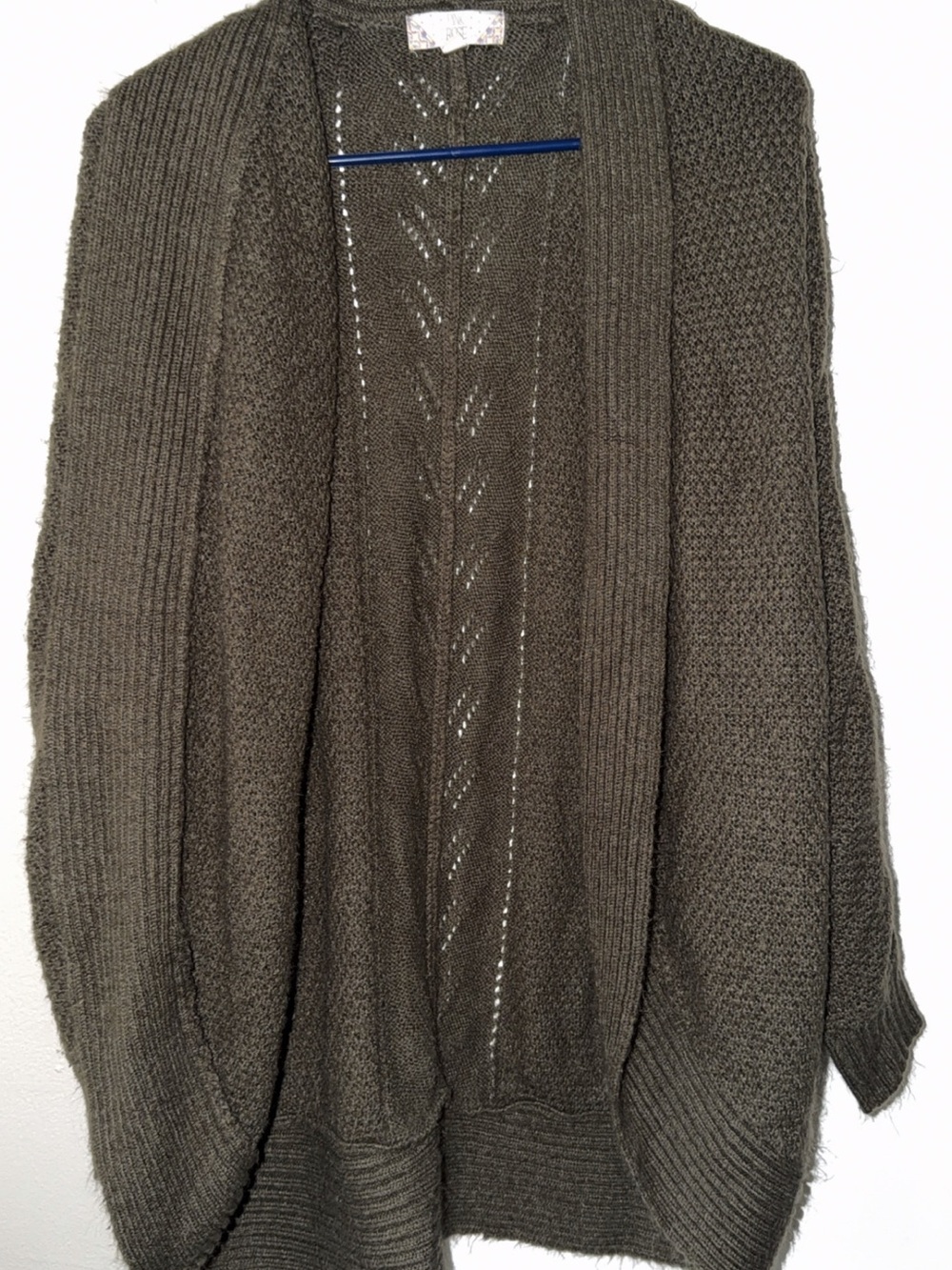 Pink Rose Olive Knit Pullover